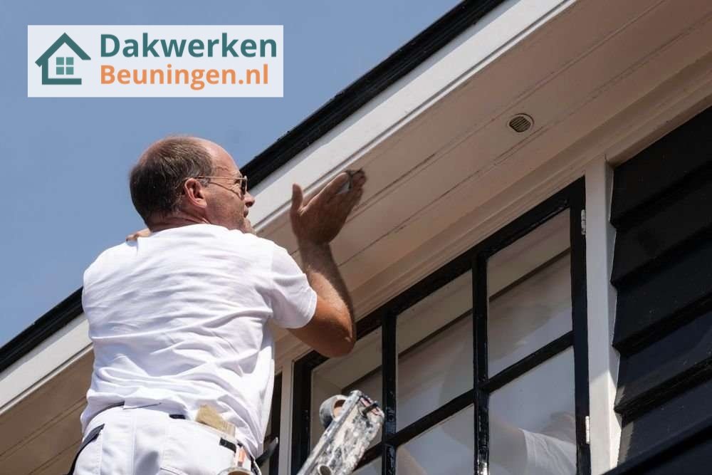 Dakgoot afwerken door onze dakdekker in Beuningen
